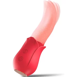 Rosy Tongue Licking Vibrator for Women G spot