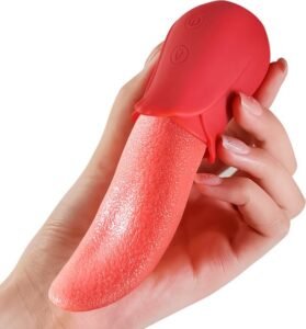 Rosy Tongue Licking Vibrator for Women G spot Clitoral Vibrator Sex Toys